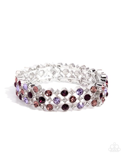Ladylike Lattice - Purple - Paparazzi Bracelet Image