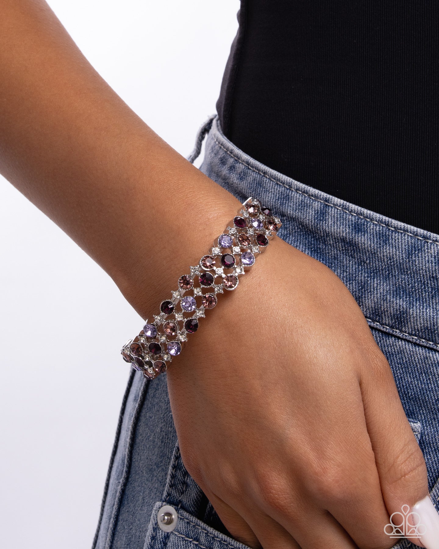 Ladylike Lattice - Purple - Paparazzi Bracelet Image