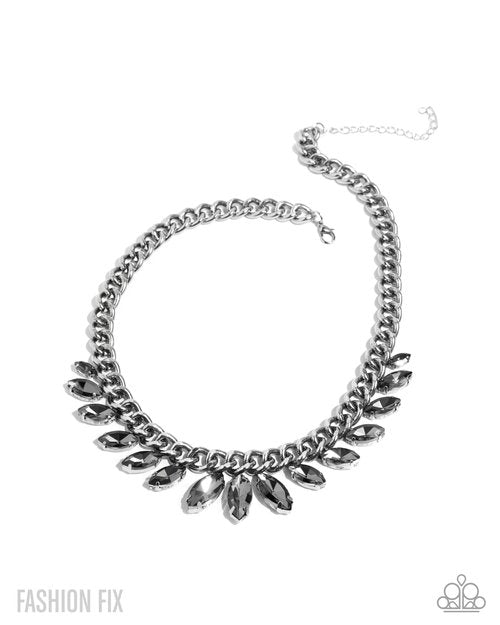 Elegant Exception - Silver - Paparazzi Necklace Image