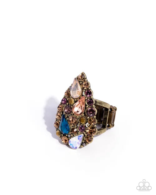 Gatsby Gamut - Brass - Paparazzi Ring Image