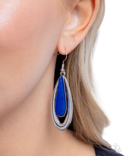 Practical Pairing - Blue - Paparazzi Earring Image