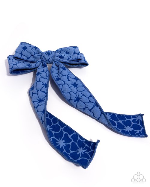 Good to BOW - Blue - Paparazzi Hair Accessories Image