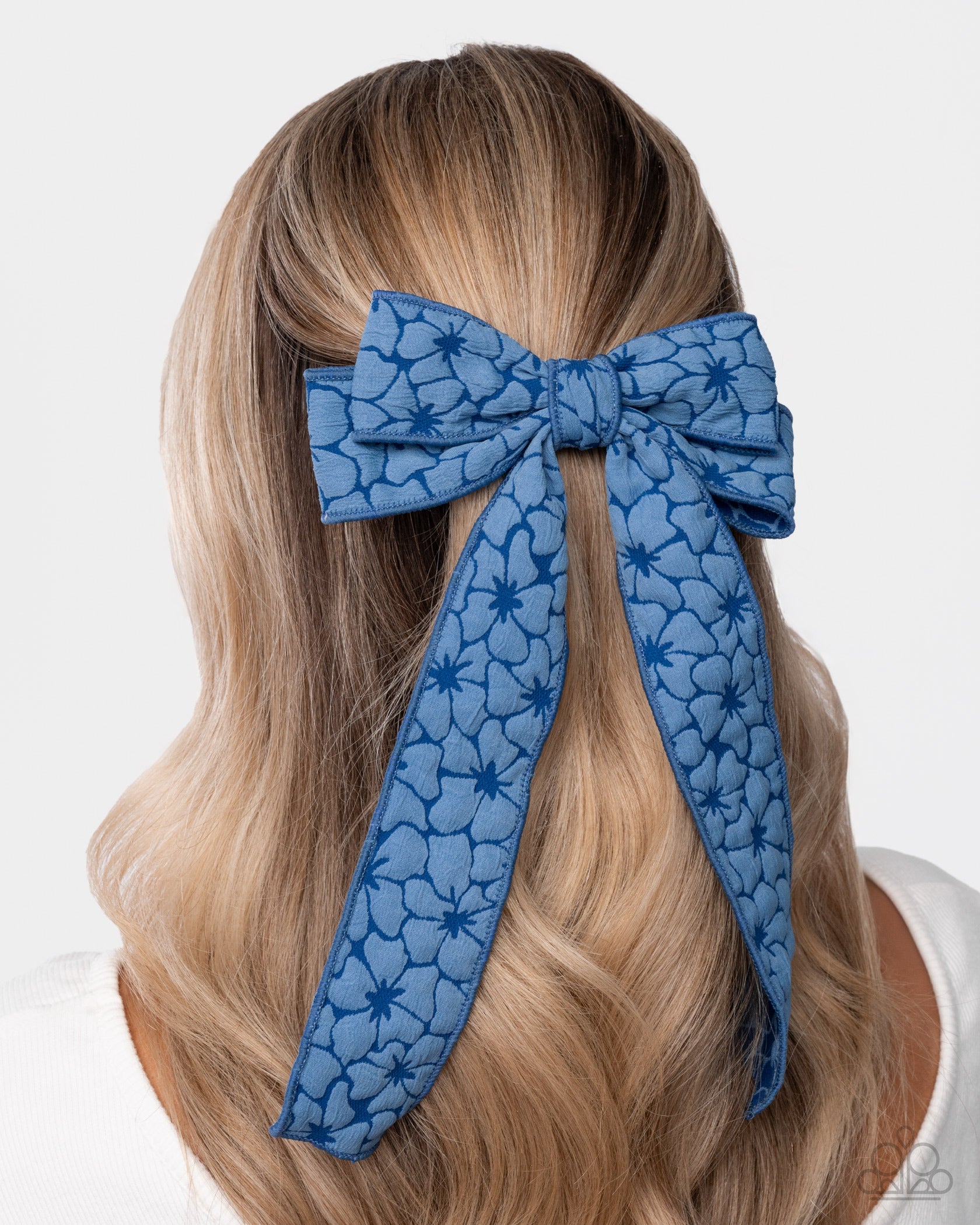 Good to BOW - Blue - Paparazzi Hair Accessories Image