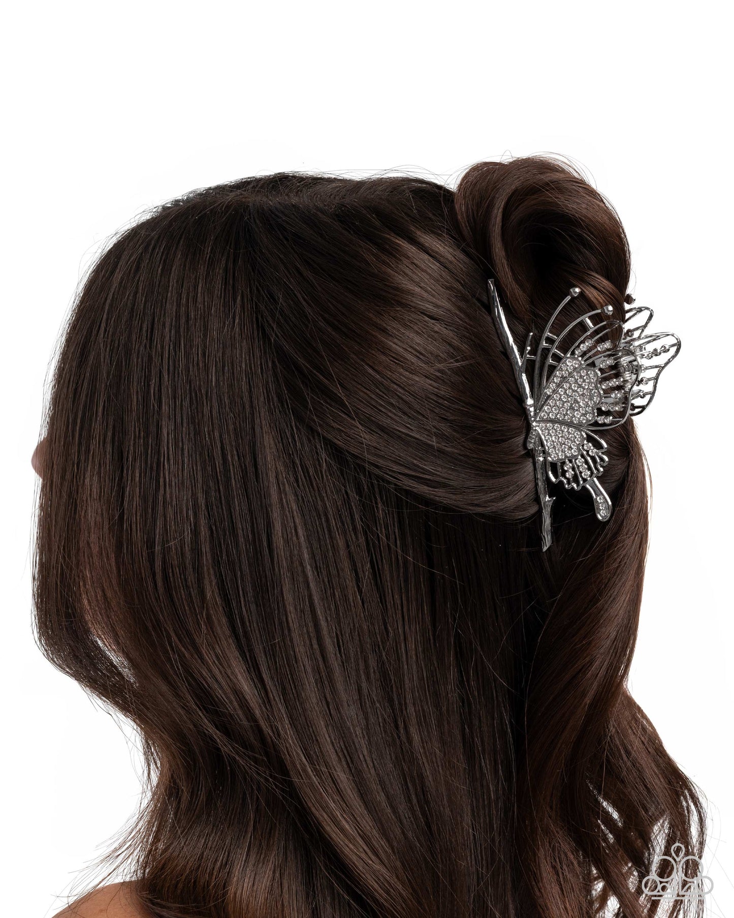 Layered Landing - White - Paparazzi Hair Accessories Image