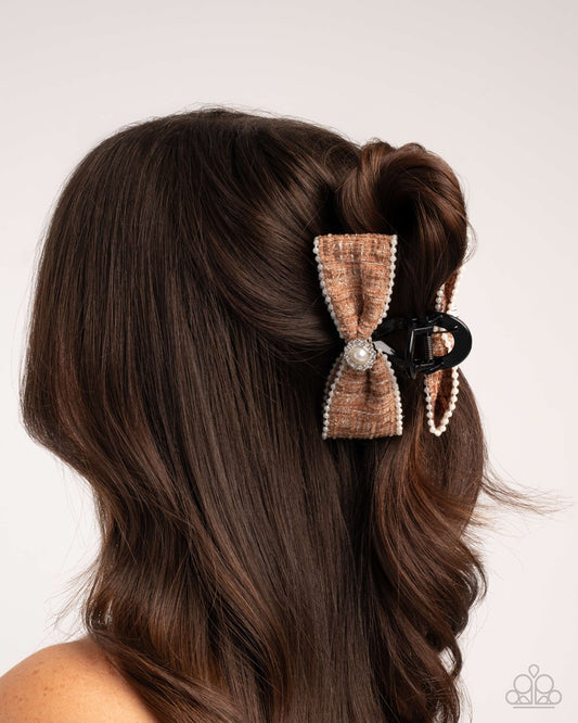Let Me BOW - Brown - Paparazzi Hair Accessories Image