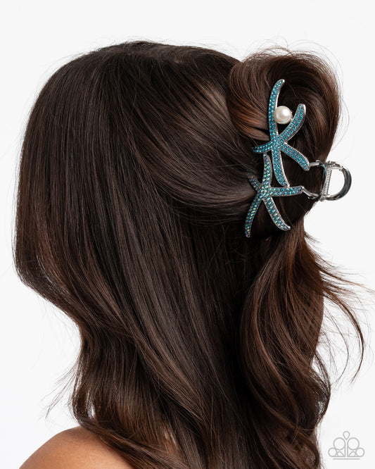 Stunning Starfish - Blue - Paparazzi Hair Accessories Image