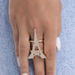 Eiffel Tower Ease - Gold - Paparazzi Ring Image