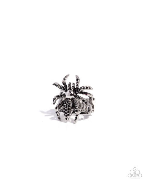 Tarantula Twist - Black - Paparazzi Ring Image