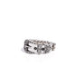 Buckle Bravado - Silver - Paparazzi Ring Image