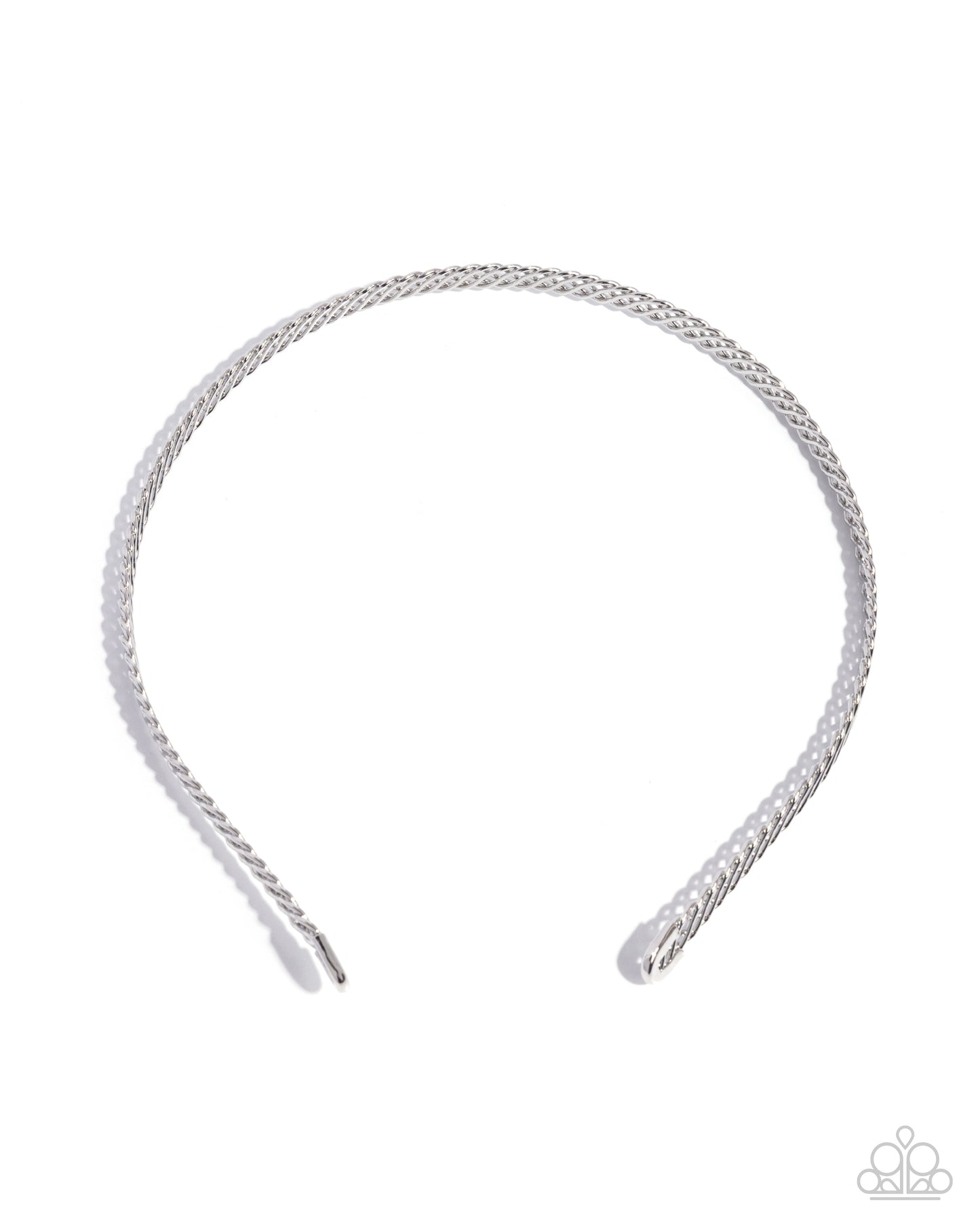 Braided Behavior - Silver - Paparazzi Product Image