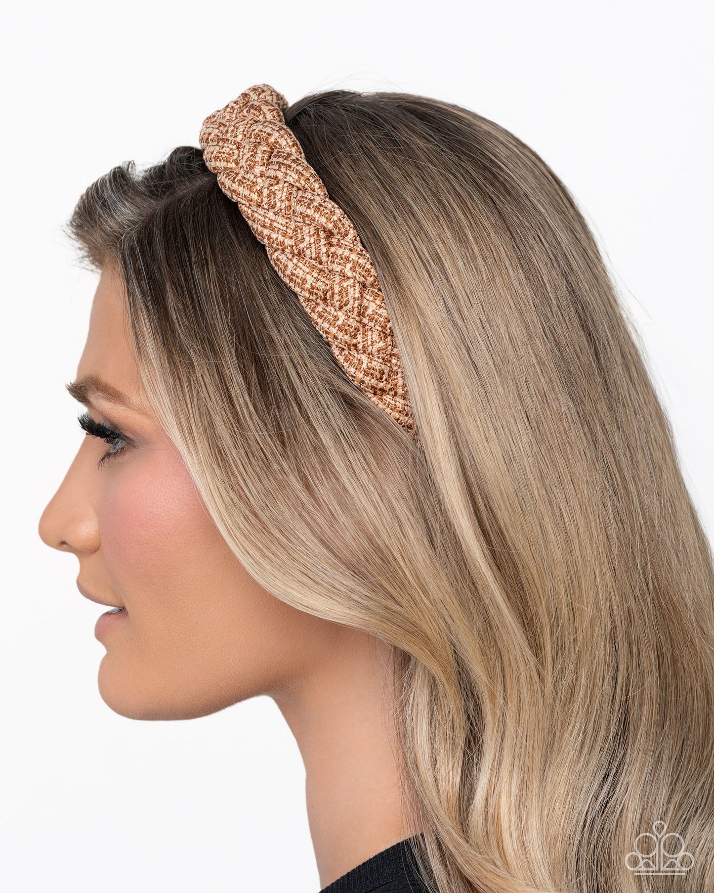 Braided Bombshell - Brown - Paparazzi Product Image