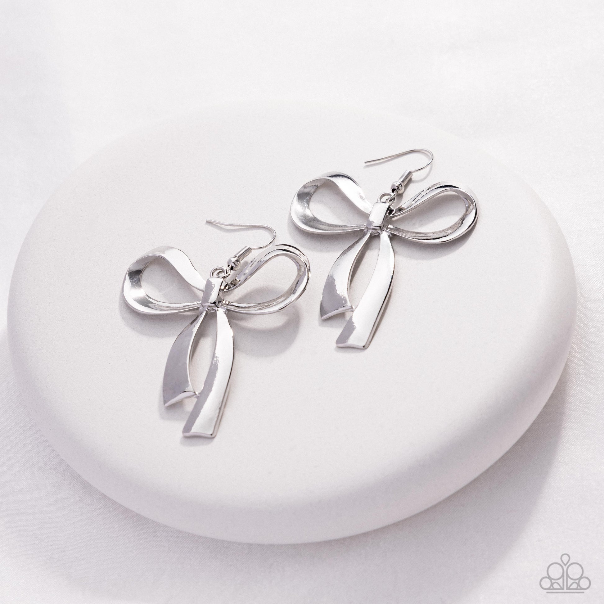 Captivating Coquette - Silver - Paparazzi Earring Image