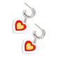 Loveable Leisure - White - Paparazzi Earring Image