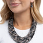 Fine Flannel - Black - Paparazzi Necklace Image