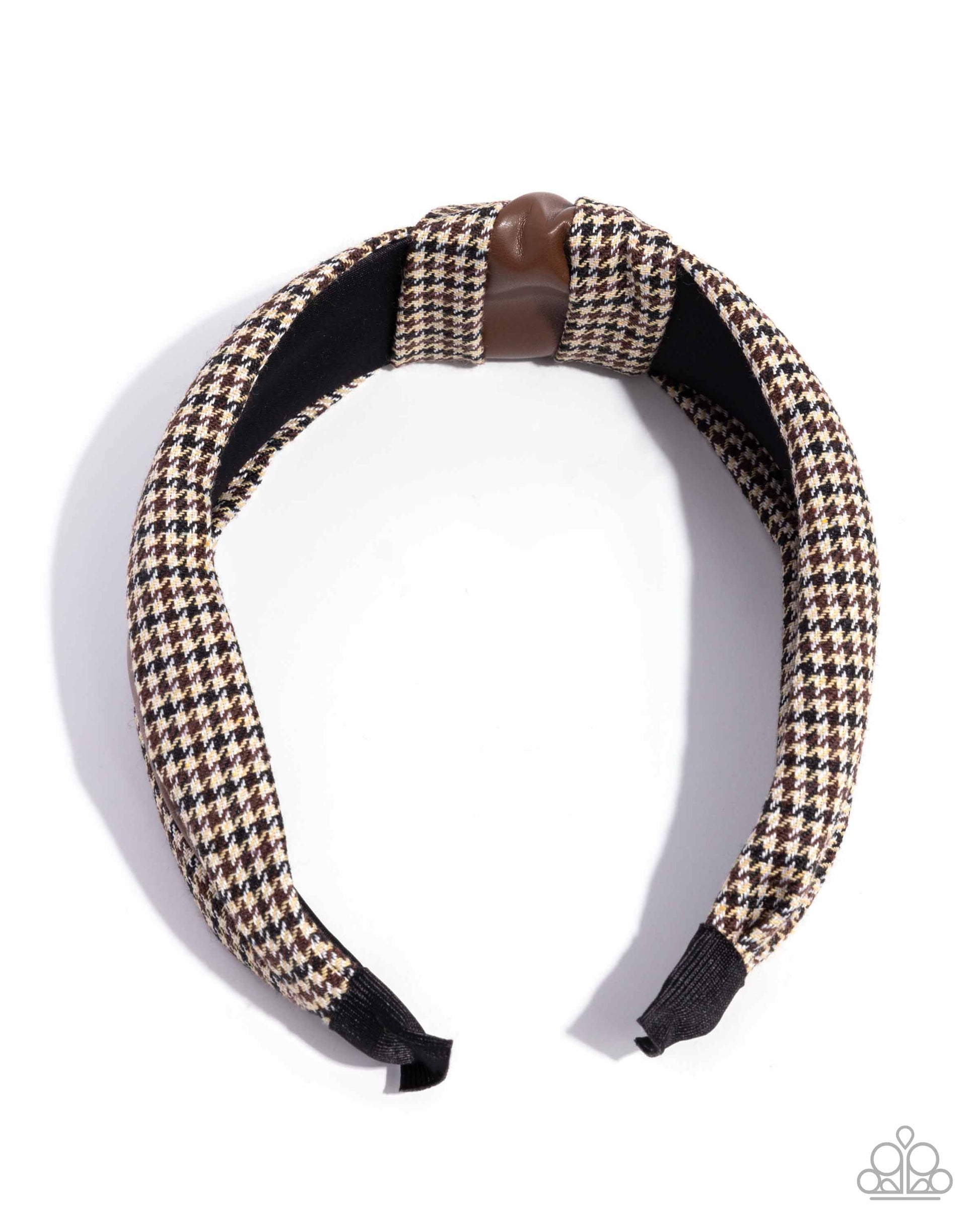 Houndstooth Haute - Brown - Paparazzi Product Image