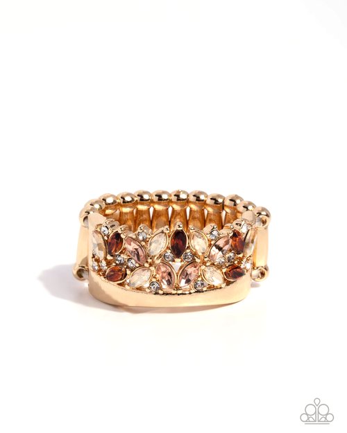 Crowning Chic - Brown - Paparazzi Ring Image