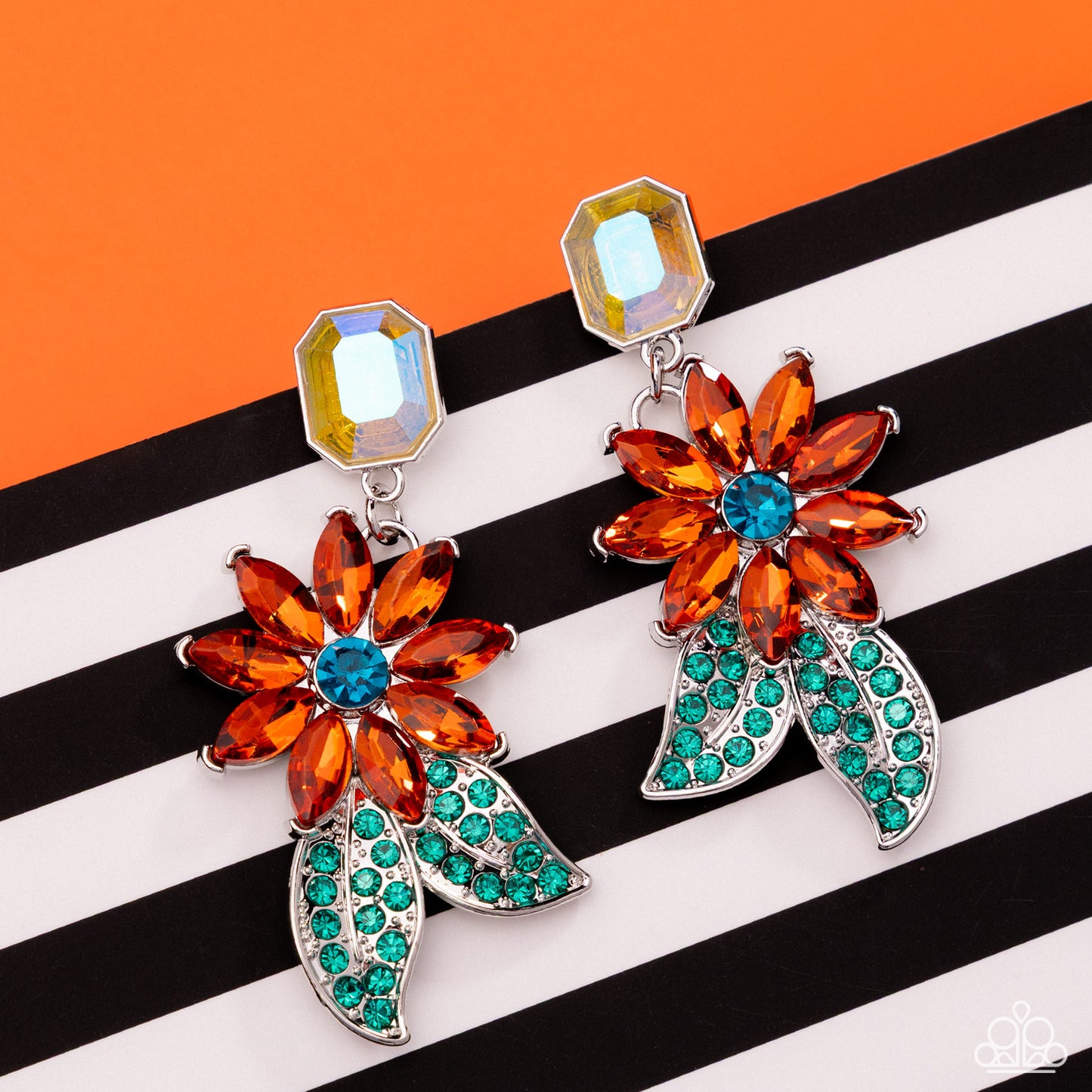 Momentous Majesty - Orange - Paparazzi Earring Image