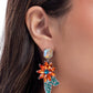 Momentous Majesty - Orange - Paparazzi Earring Image