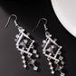 Square Sashay - Silver - Paparazzi Earring Image