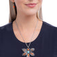 Dauntless Dragonfly - Orange - Paparazzi Necklace Image