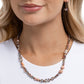 Playful Pattern - Copper - Paparazzi Necklace Image