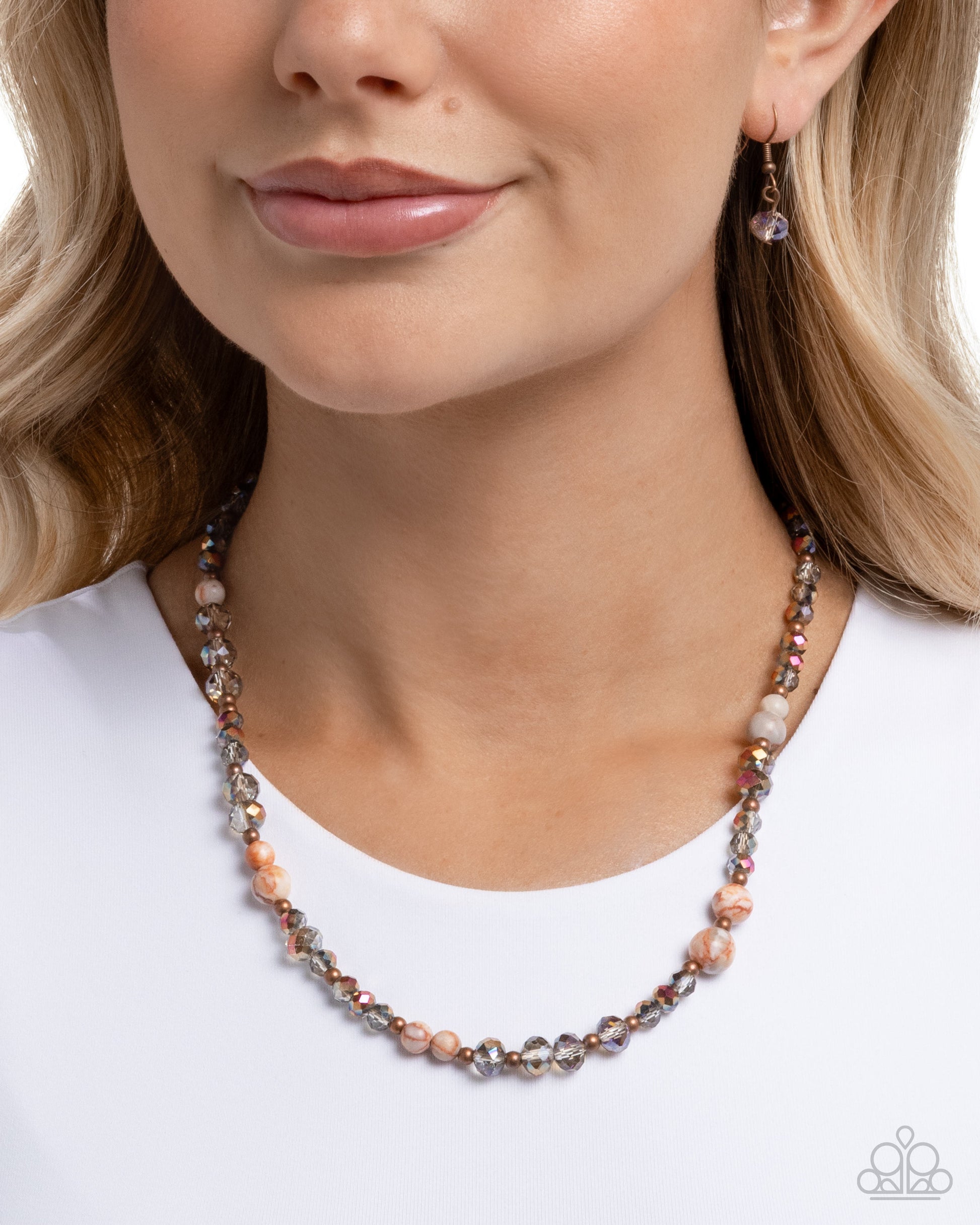 Playful Pattern - Copper - Paparazzi Necklace Image