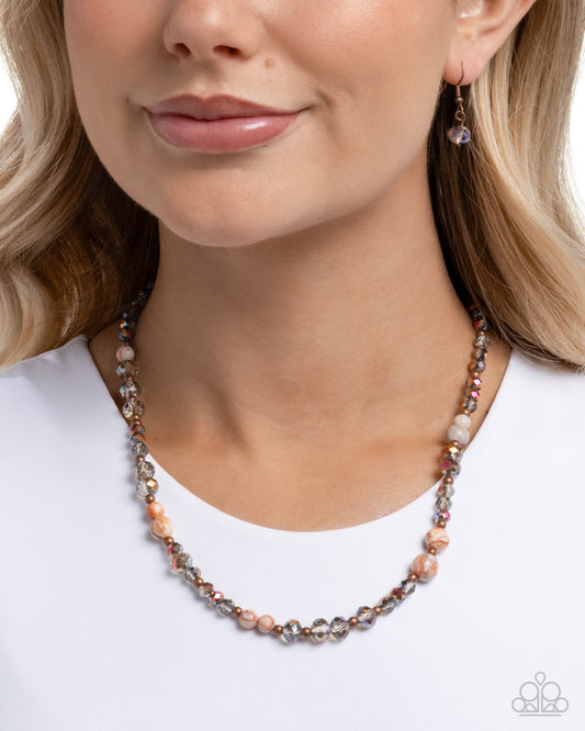 Playful Pattern - Copper - Paparazzi Necklace Image