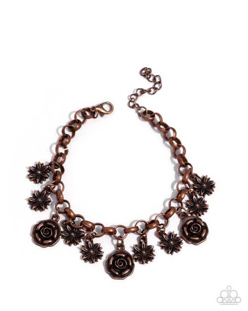 Grandiose Garden - Copper - Paparazzi Bracelet Image