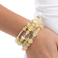 Endearing Ease - Yellow - Paparazzi Bracelet Image