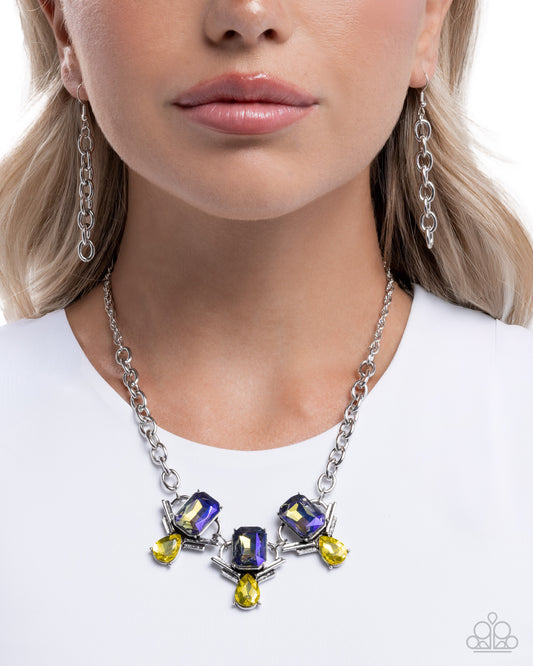 Unpredictable Color - Yellow - Paparazzi Necklace Image
