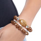 Cheerful Collection - Brown - Paparazzi Bracelet Image
