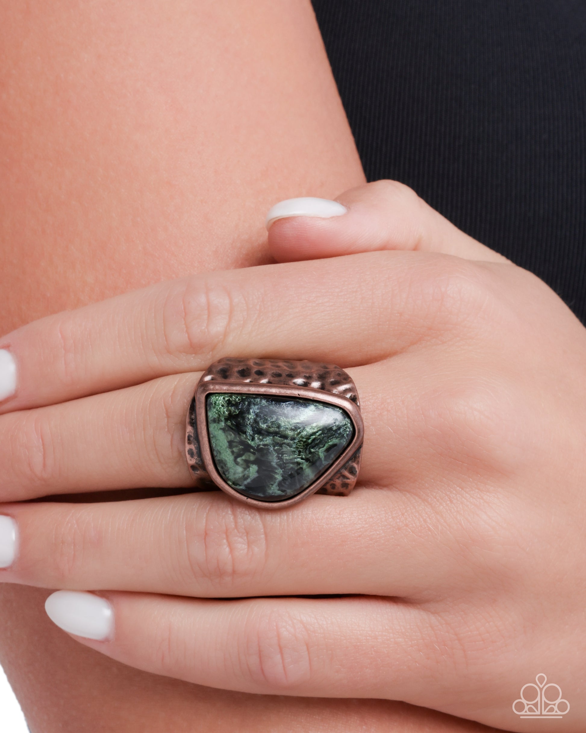 Abstract Accent - Copper - Paparazzi Ring Image