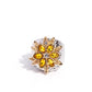 Floral Fermata - Yellow - Paparazzi Ring Image