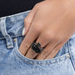 Sensational Swan - Black - Paparazzi Ring Image