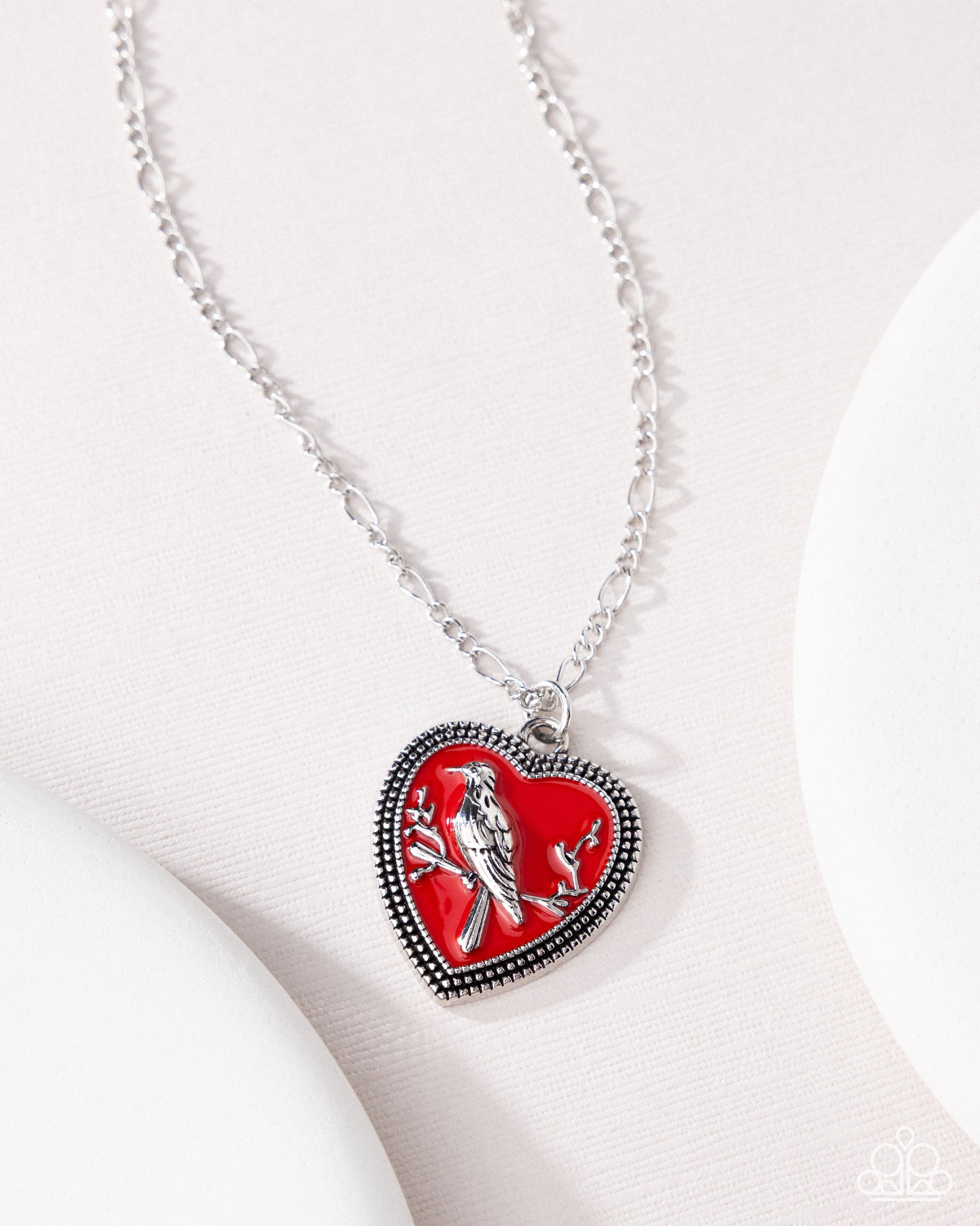 Songbird Sweetheart - Red - Paparazzi Necklace Image