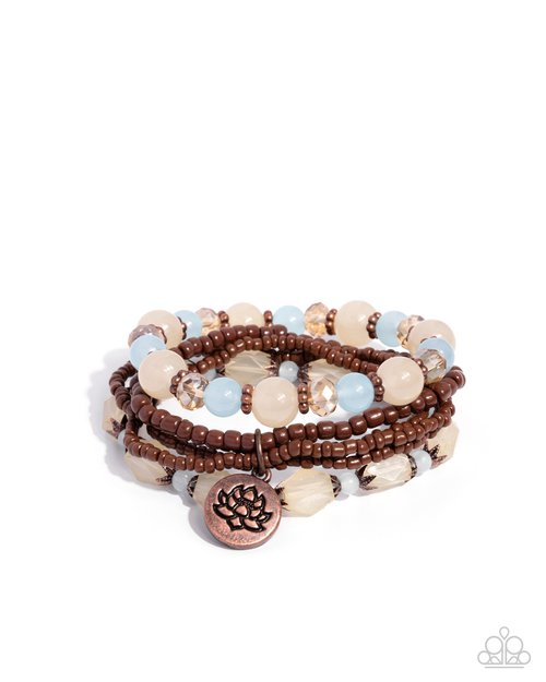 Lotus Moment - Copper - Paparazzi Bracelet Image