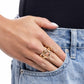 Eye-Catching Elegance - Gold - Paparazzi Ring Image