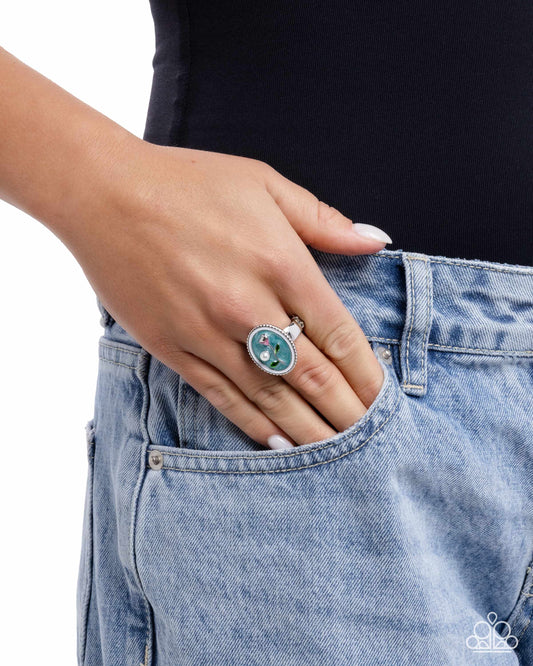 Victorian Wonder - Blue - Paparazzi Ring Image