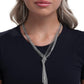 Twisted Tapestry - White - Paparazzi Necklace Image