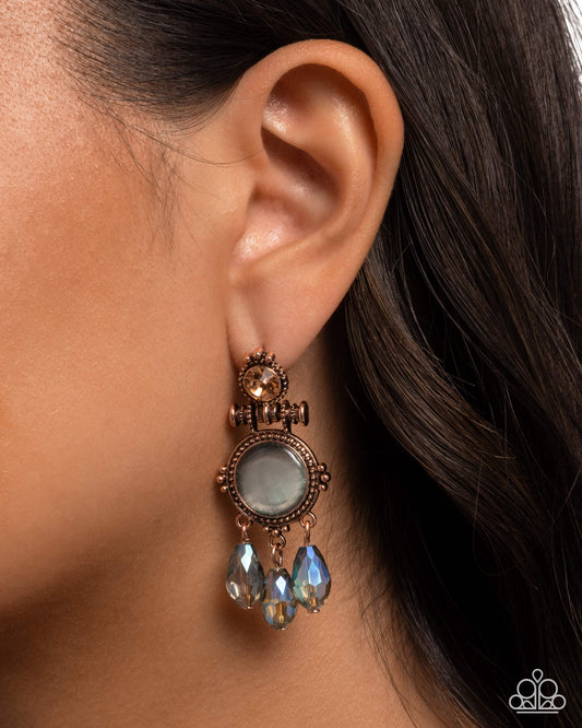 Easygoing Elevation - Copper - Paparazzi Earring Image