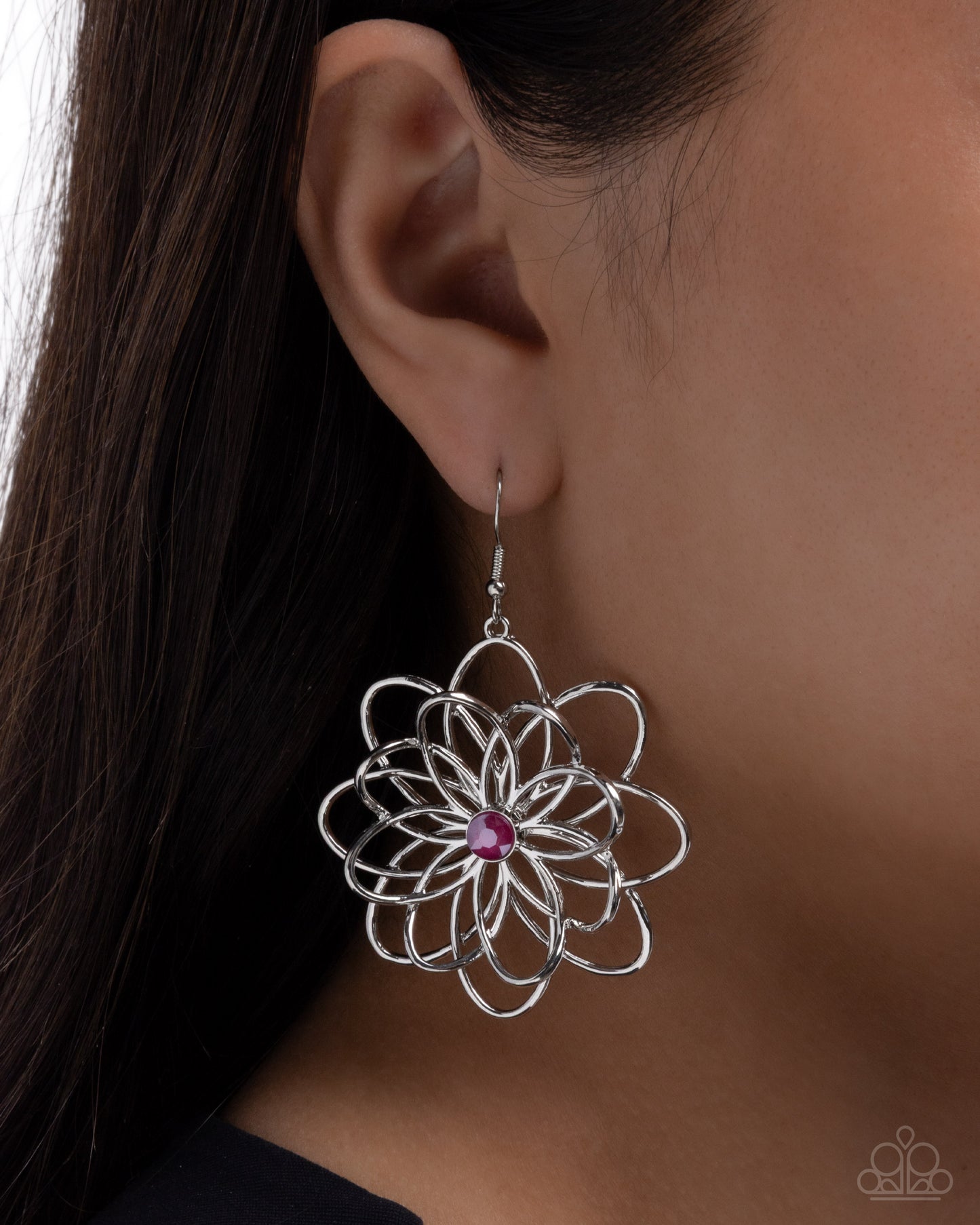 Malibu Mode - Pink - Paparazzi Earring Image