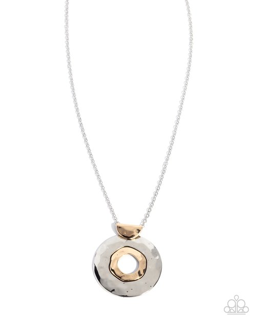 Mismatched Melody - Silver - Paparazzi Necklace Image