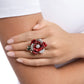 Petaled Wonder - Red - Paparazzi Ring Image