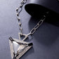 Triangular Trailblazer - Black - Paparazzi Necklace Image