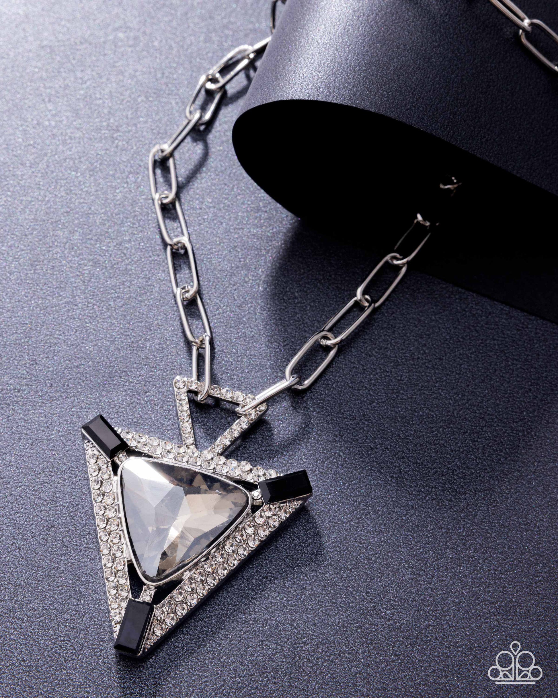Triangular Trailblazer - Black - Paparazzi Necklace Image