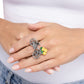 Small Town Vibe - Yellow - Paparazzi Ring Image
