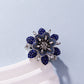 Petaled Premonition - Blue - Paparazzi Ring Image