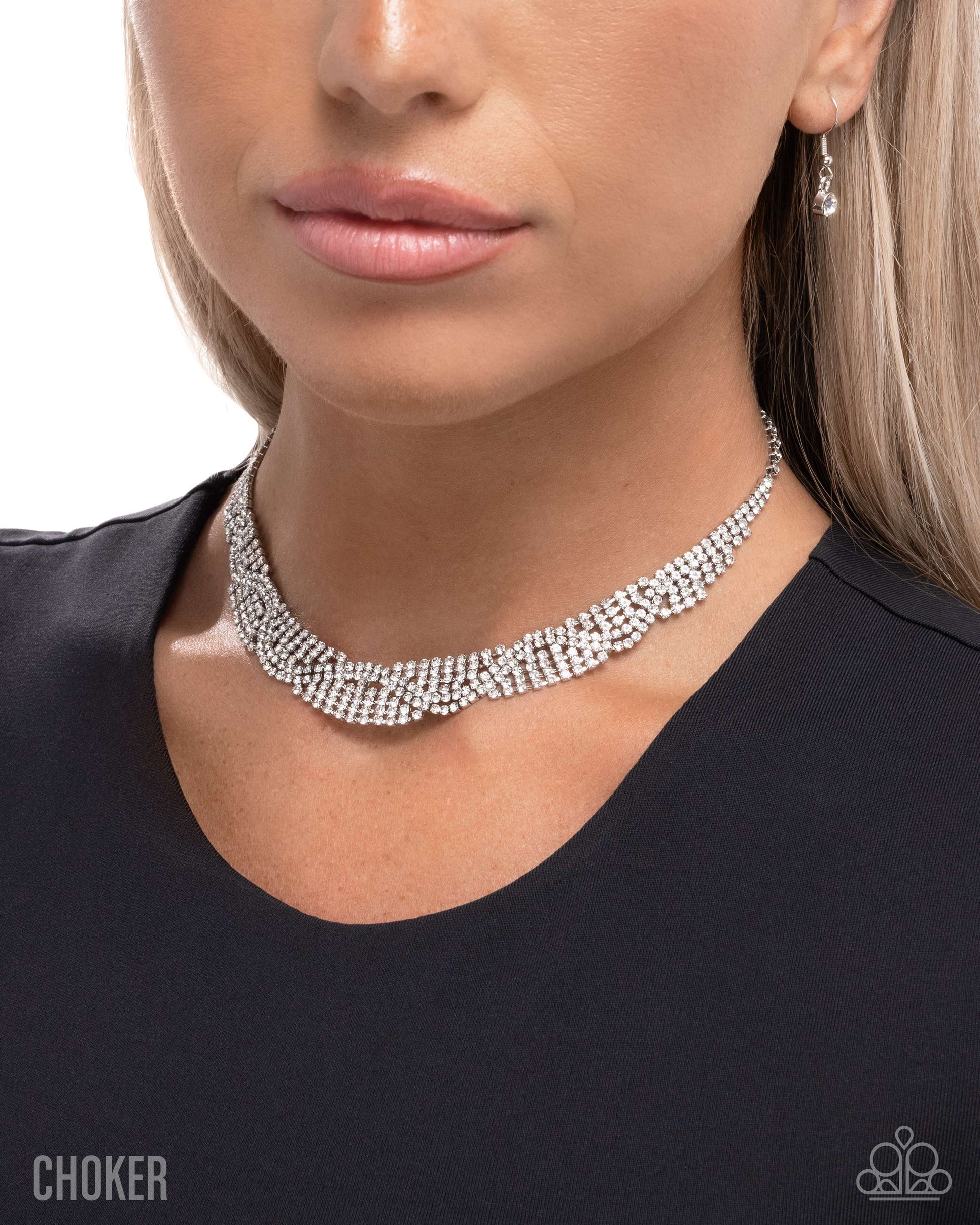 Scintillating Stardust - White - Paparazzi Necklace Image