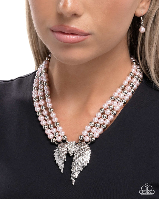 Angelic Ardor - Pink - Paparazzi Necklace Image