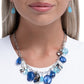 Eclectic Etude - Blue - Paparazzi Necklace Image